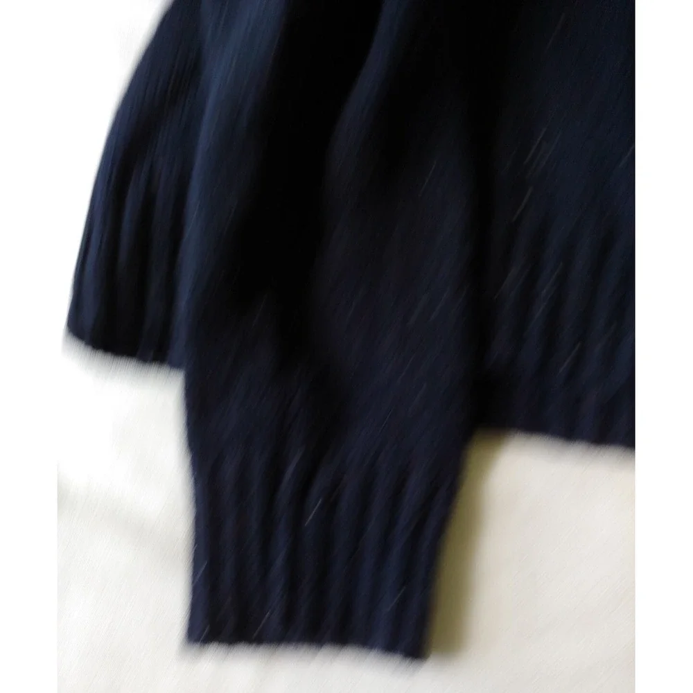 LOGG H&M Sweater Mens XL Blue Pullover Long Sleeve Wool Navy Outdoor
